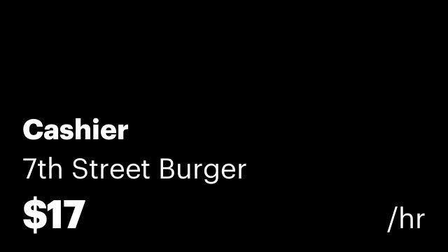 Cashier