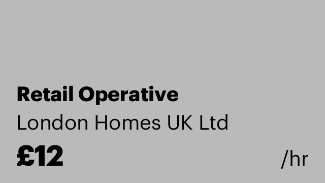 Retail Operative