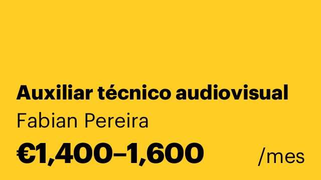 Auxiliar técnico audiovisual