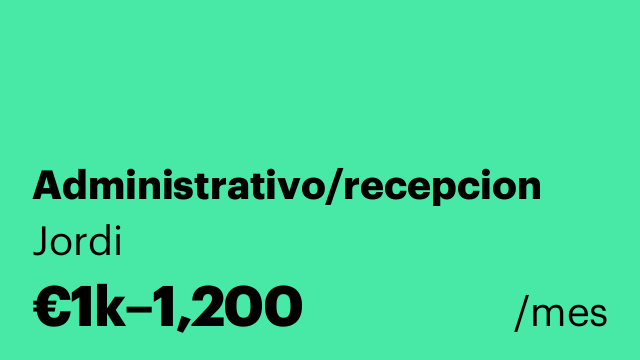 Administrativo/recepcion