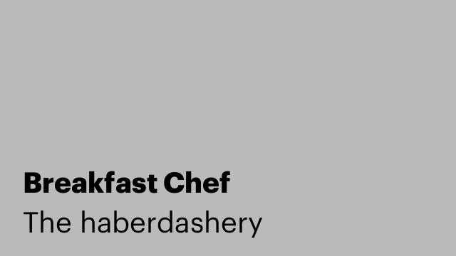 Breakfast Chef