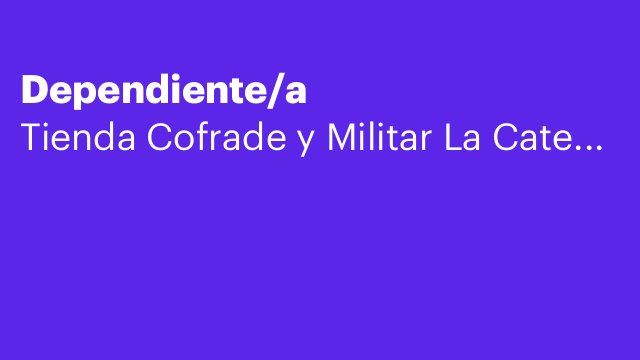 Dependiente/a
