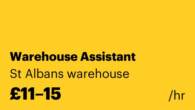 Warehouse Assistant