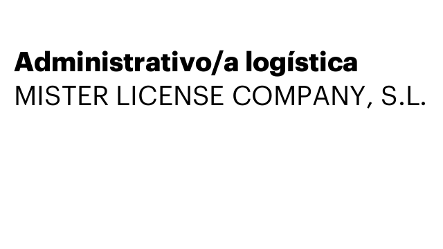 Administrativo/a logística