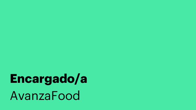 Encargado/a