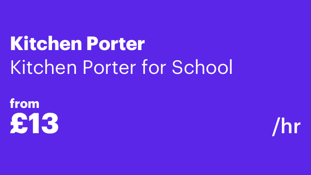 Kitchen Porter