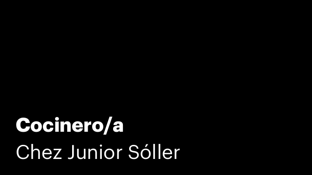 Cocinero/a
