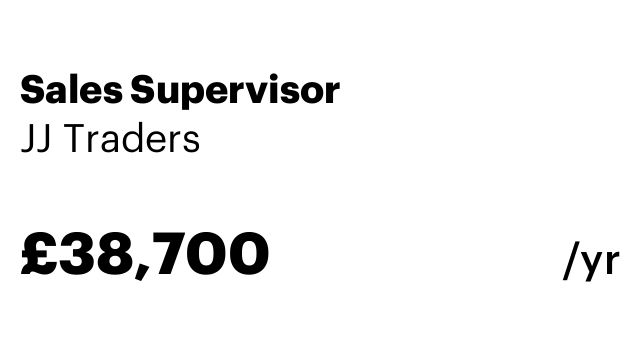 Sales Supervisor