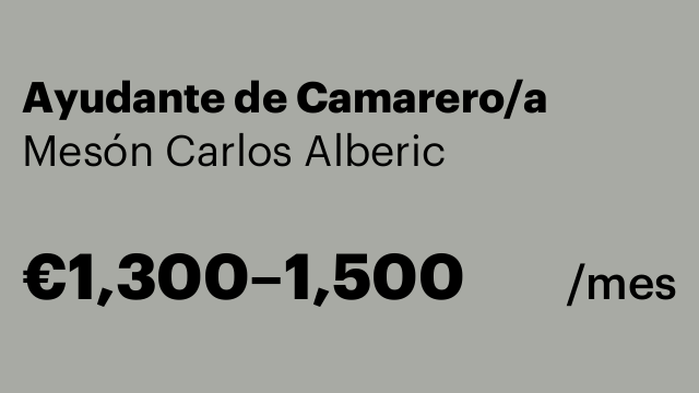 Ayudante de Camarero/a
