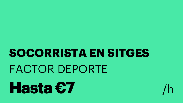 SOCORRISTA EN SITGES