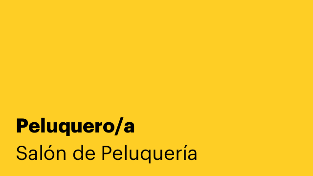 Peluquero/a