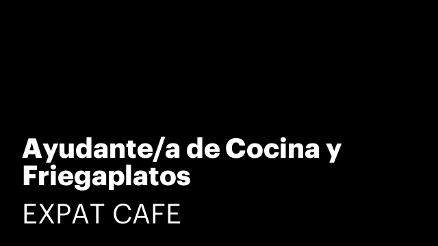 Ayudante/a de Cocina y Friegaplatos