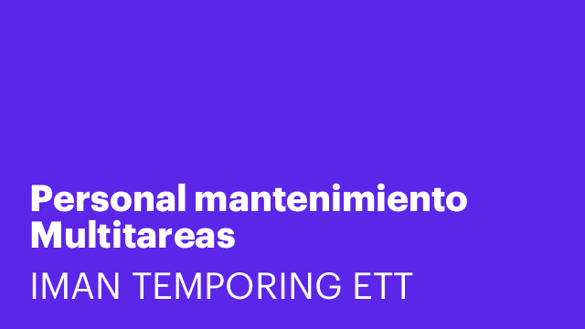 Personal mantenimiento Multitareas (MADRID-TOLEDO)