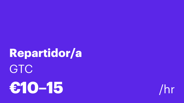 Repartidor/a