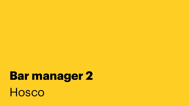 Bar manager 2