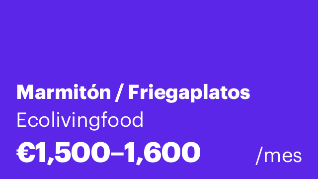 Marmitón / Friegaplatos