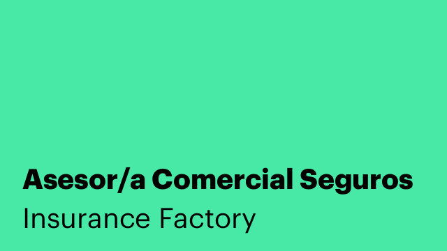 Asesor/a Comercial Seguros