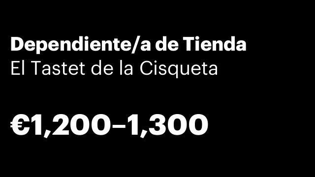 Dependiente/a de Tienda