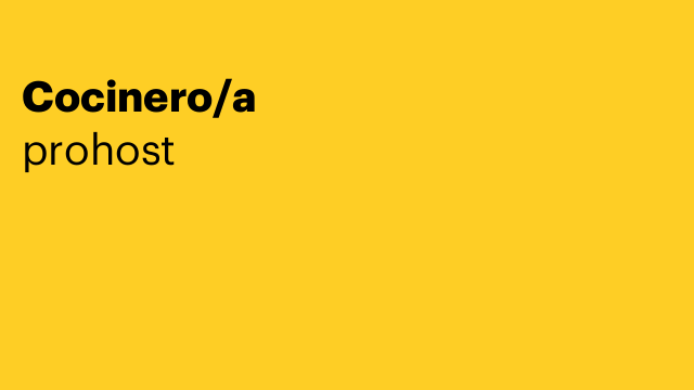 Cocinero/a