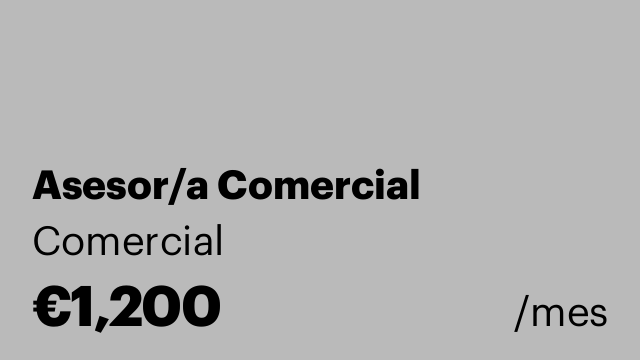 Asesor/a Comercial