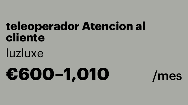 teleoperador Atencion al cliente