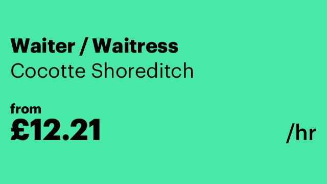 Waiter / Waitress
