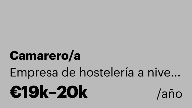 Camarero/a