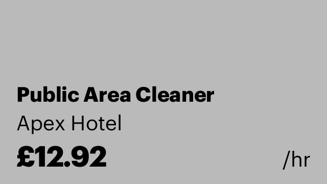 Public Area Cleaner