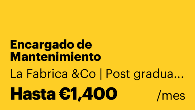 Encargado de Mantenimiento