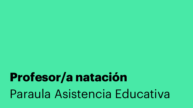 Profesor/a natación