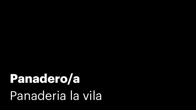 Panadero/a