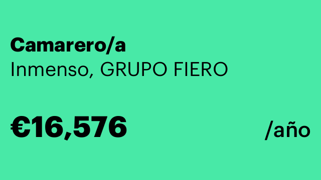 Camarero/a