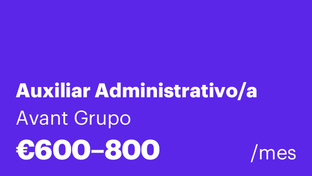 Auxiliar Administrativo/a