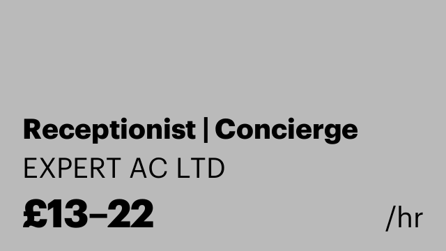 Receptionist | Concierge