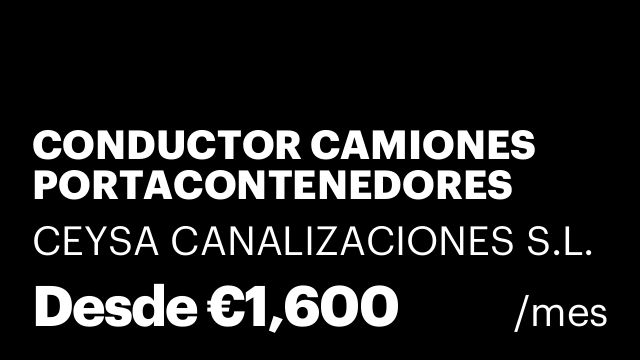 CONDUCTOR CAMIONES PORTACONTENEDORES