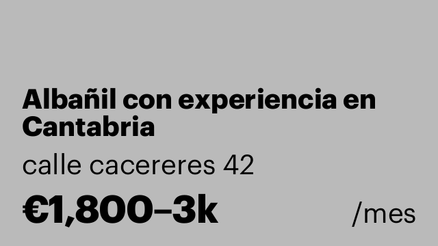 Albañil con experiencia en Cantabria