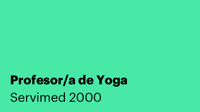 Profesor/a de Yoga