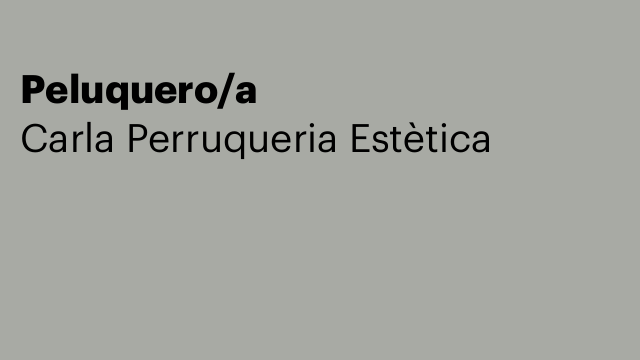 Peluquero/a