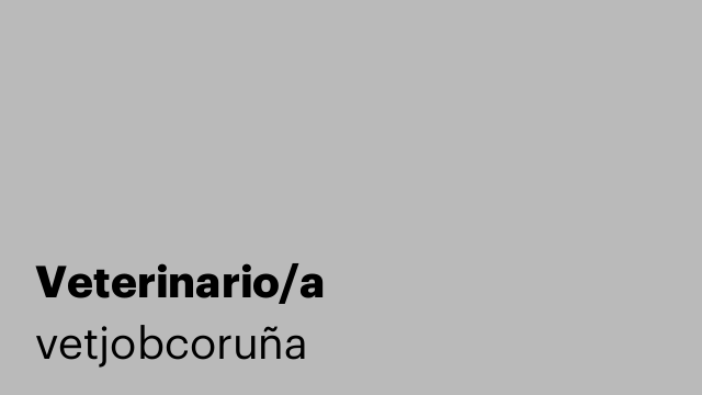 Veterinario/a