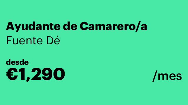 Ayudante de Camarero/a
