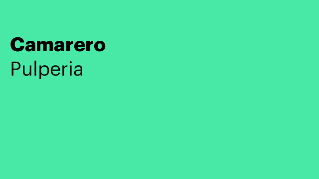 Camarero