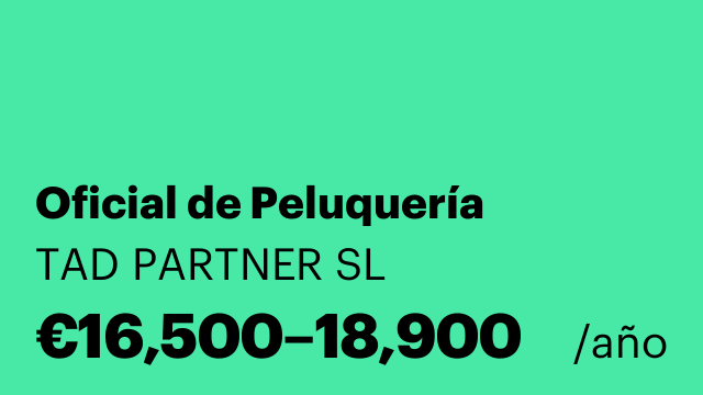 Oficial de Peluquería
