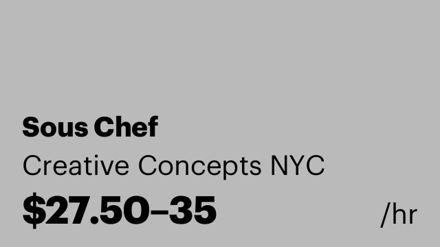 Sous Chef
