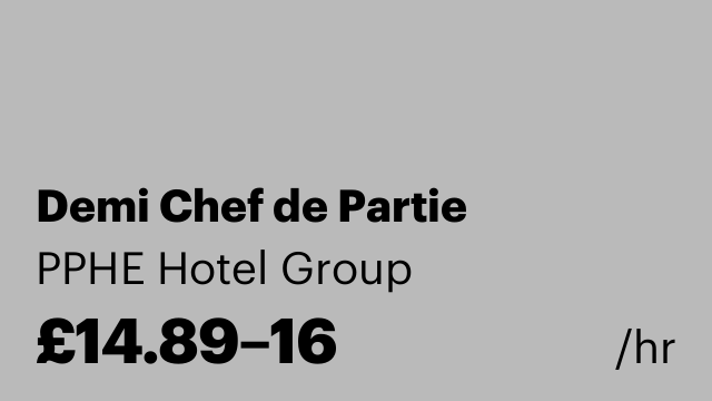 Demi Chef de Partie