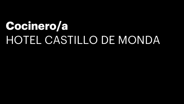 Cocinero/a