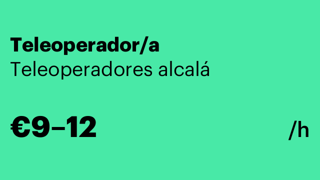 Teleoperador/a