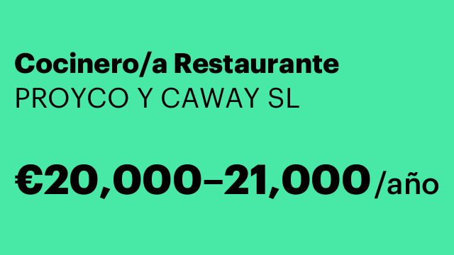 Cocinero/a Restaurante