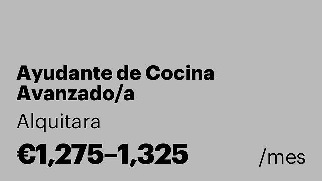 Ayudante de Cocina Avanzado/a