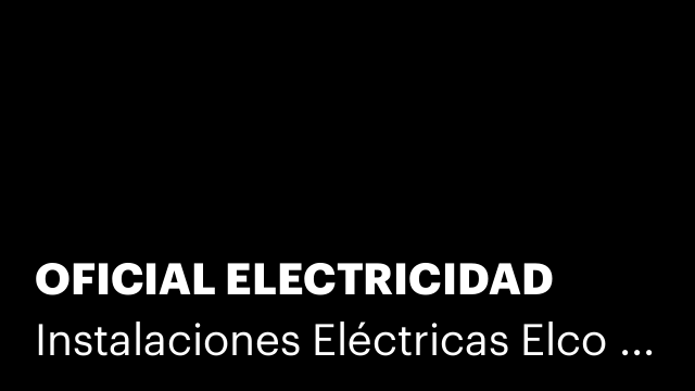 OFICIAL ELECTRICIDAD