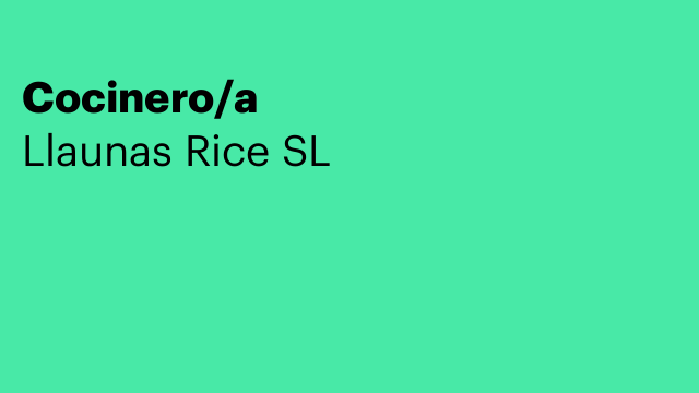 Cocinero/a